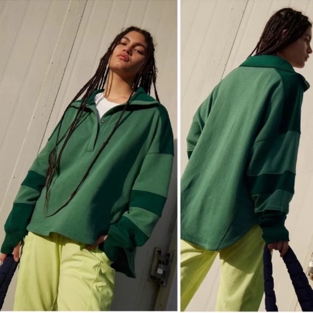 NWT Free People Movement | Warm Down Colorblock Pullover | Medium